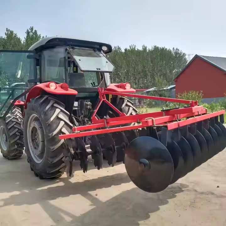 disc blade diameter, and disc quantity, which are closely matched with the horsepower of small tractors (usually 12 - 60 hp). disc blade diameter, and disc quantity, which are closely matched with the horsepower of small tractors (usually 12 - 60 hp).